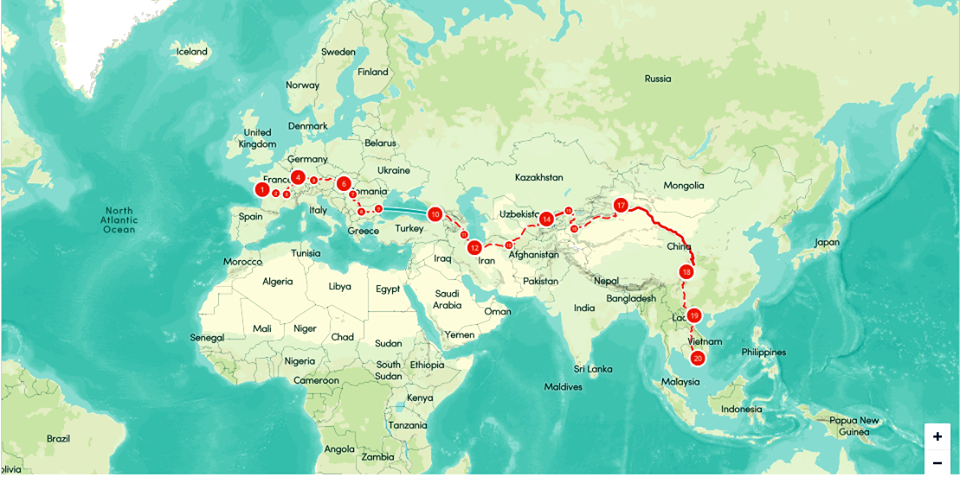 Cô gái Việt cùng chồng đạp xe 16.000km từ Pháp về quê hương gây quỹ xây trường cho trẻ em nghèo